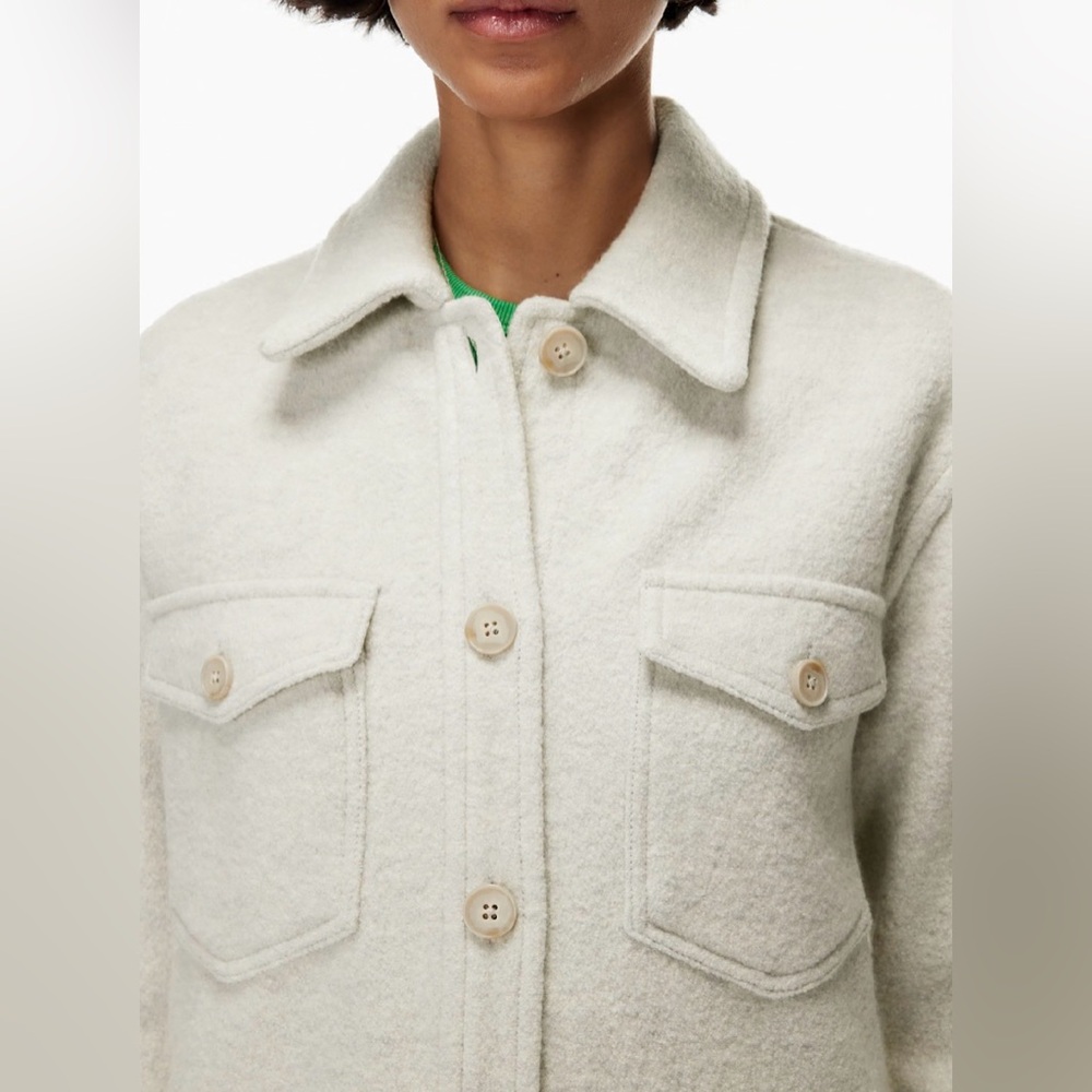 Wilfred Free The Ganna Shirt Jacket Merino Wool Size Medium - Picture 2 of 13